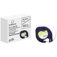 Labeltape Renkforce RF-LT-D91201 Compatibel vervangt DYMO LT - 91201 12 mm Tapekleur: Wit Tekstkleur: Zwart 4 m - thumbnail