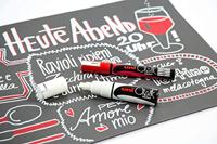 Uni-Posca Chalk marker, lijndikte 8 mm, wit, 1 stuk - thumbnail