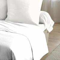 Beddengoedset HOME LINGE PASSION Flat sheet Wit Eenpersoonsbed 180 x 290 cm - thumbnail