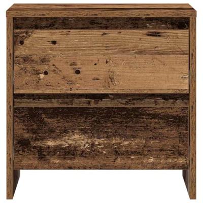 Nachtkastje 2 pcs Oudhout 45 x 34 x 44,5 cm Bewerkt hout