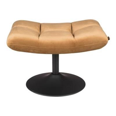Dutchbone Hocker 'Bar' Velvet, kleur Goud Dutchbone Hocker 'Bar' Velvet, kleur Goud