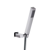 Verstelbare Wandsteun Hotbath Mate Met Argenta Doucheslang 100 cm en Handdouche Vierkant Chroom - thumbnail