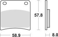 TRW remblokken "mcb 591 brake pad mcb 591 sh sintered metal - thumbnail