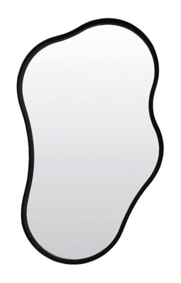 Light & Living Spiegel 'Levu' organisch 59 x 39cm, kleur Mat Zwart Light & Living Spiegel 'Levu' organisch 59 x 39cm, kleur Mat Zwart