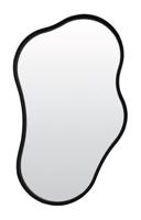 Light & Living Spiegel 'Levu' organisch 59 x 39cm, kleur Mat Zwart - thumbnail