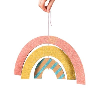 Set van 5 BIO RAINBOW M sierspeldjes FOLIA meerkleurig