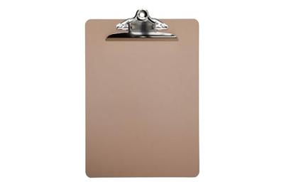 MAUL klemplaat Classic, hardboard karton, A4 staand, bruin