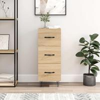 Dressoir 34,5x34x90 cm bewerkt hout sonoma eiken - thumbnail