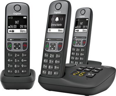 Gigaset A705A Trio Huistelefoon Zwart