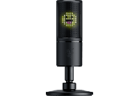 Razer Seiren Emote - USB-condensatormicrofoon voor streaming met emoticon-display (8-bit LED-display, Stream-Reactief, Hypercardioïde Microfoon, Schokdemper, Plug & Play) Zwart - thumbnail