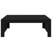Salontafel Zwart Eiken 100 x 100 x 35 cm Bewerkt hout - thumbnail