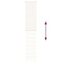 Zebra rolgordijn 45x200 cm stofbreedte 40,9 cm marmerbeige - thumbnail