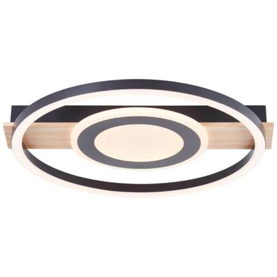 Brilliant PlafondlampMaureen Ø 37cm zwart met hout - G99927A76