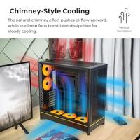 MONTECH Midi-tower Behuizing, Gaming-behuizing, PC-behuizing Wit - thumbnail