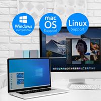 Cudy ac1300 wi-fi high-gain usb wlan adapter (zwart) - thumbnail