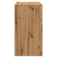Dressoir 70x41x75 cm bewerkt hout artisanaal eikenkleur - thumbnail