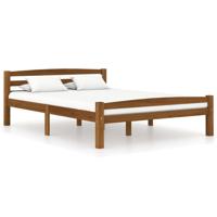 Bedframe massief grenenhout honingbruin 140x200 cm - thumbnail