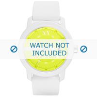 Horlogeband Armani AX1241 Silicoon Wit 22mm - thumbnail