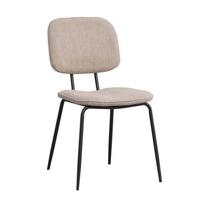 Bronx71 Scandinavische eetkamerstoel Ivar gerecyclede stof taupe - - thumbnail