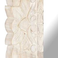 VidaXL Spiegel 80x50 cm massief mangohout wit - thumbnail