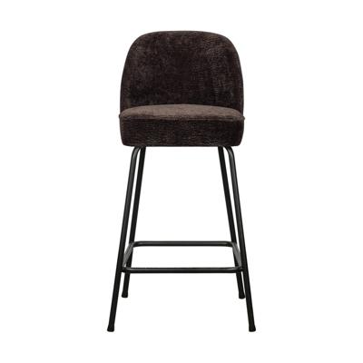 Woood Vogue barkruk H65 chenille donkerbruin