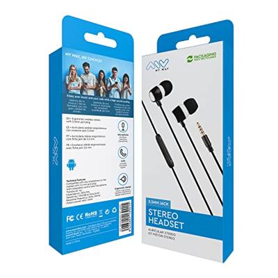 Oordopjes Myway MWHPH0019 Zwart