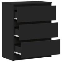 VidaXL Dressoir 60x35x76 cm bewerkt hout zwart - thumbnail