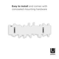 Umbra Sticks handdoekhaak 49x18x3cm Kunststof Wit 318211-660 - thumbnail