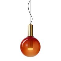 Bomma Phenomena Hanglamp - Small Ball - Rood - Goud - thumbnail