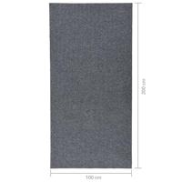 Droogloopmat 100x200 cm grijs - thumbnail