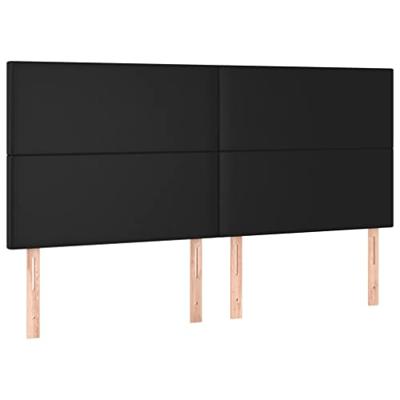 Boxspring met matras kunstleer zwart 180x200 cm