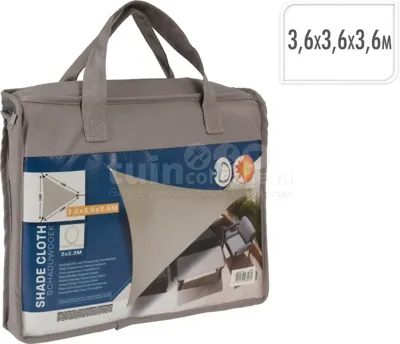 Schaduwdoek Driehoek 360x360x360cm Taupe