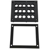 TRU COMPONENTS TC-KDL 3/15 Kabelinvoeringsplaat Klem-Ø (max.): 16 mm PA Zwart 1 stuk(s) - thumbnail