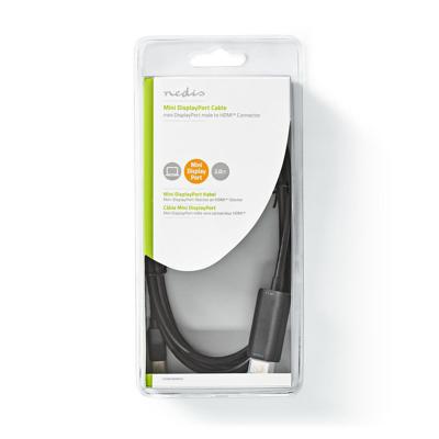 Nedis CCGB37604BK20 Mini-displayport - Hdmi™-kabel 1.4 Mini-displayport Male - Hdmi™ Male 2,0 M Zwart