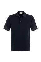 Hakro 839 Polo shirt Contrast MIKRALINAR® - Black/Anthracite - L - thumbnail