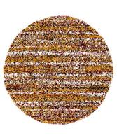 Boho&me Rond hoogpolig vloerkleed strepen Artisan - multi|okergeel - - thumbnail