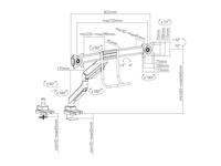 Equip 650161 monitorarm Grijs - thumbnail