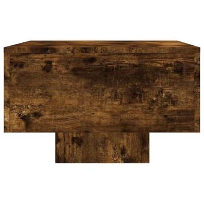 Salontafel 100x49,5x31 cm bewerkt hout gerookt eikenkleurig Salontafel 100x49,5x31 cm bewerkt hout gerookt eikenkleurig