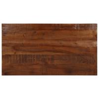 Tafelblad rechthoekig 100x60x2,5 cm massief gerecycled hout - thumbnail