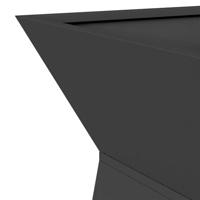 Pilaar Plantenbak 2 pcs Zwart 40 x 40 x 100 cm Staal - thumbnail