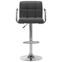 Barstoel stof donkergrijs - thumbnail