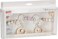 Goki houten wandelwagenketting paard met clips - thumbnail