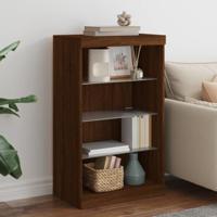 Dressoir met LED-verlichting 60,5x37x100 cm bruin eikenkleur - thumbnail