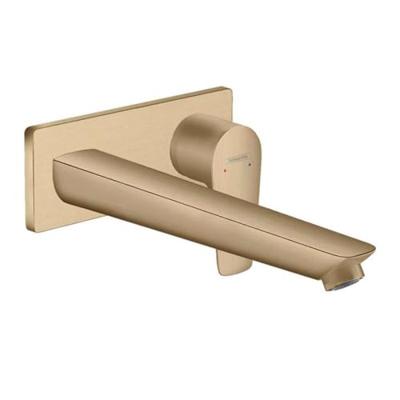 Wastafelmengkraan Talis E HansGrohe Afdekset Uitloop 22.5 cm en Afvoerplug Brushed Bronze Wastafelmengkraan Talis E HansGrohe Afdekset Uitloop 22.5 cm en Afvoerplug Brushed Bronze
