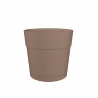 Bloempot en ronde Capri Round - Plastic - Watertank - 35 cm diameter - taupe - Artevasi - thumbnail