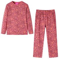 VidaXL Kinderpyjama met lange mouwen 116 oudroze - thumbnail
