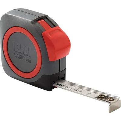 BMI Rolbandmaat | lengte 3 m | breedte 13 mm | EG I (± 0,5 mm/m) kunststof vastzetter | Kunststof vastzetter | 1 stuk - 411341820-EG I 411341820-EG I