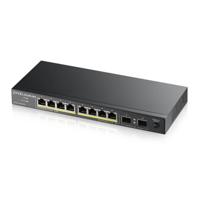 Zyxel GS1100-10HP v2 Unmanaged Gigabit Ethernet (10/100/1000) Power over Ethernet (PoE) Zwart - thumbnail