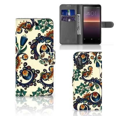 Wallet Case Sony Xperia 10 II Barok Flower Wallet Case Sony Xperia 10 II Barok Flower