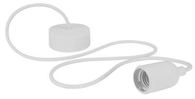 Design lamphouder met textielkabel wit Velleman - Velleman